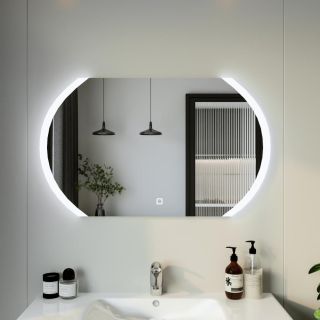 Зеркало с подсветкой Бриклаер Вега/Мальта 4627125415609 100 см сенсор на зеркале